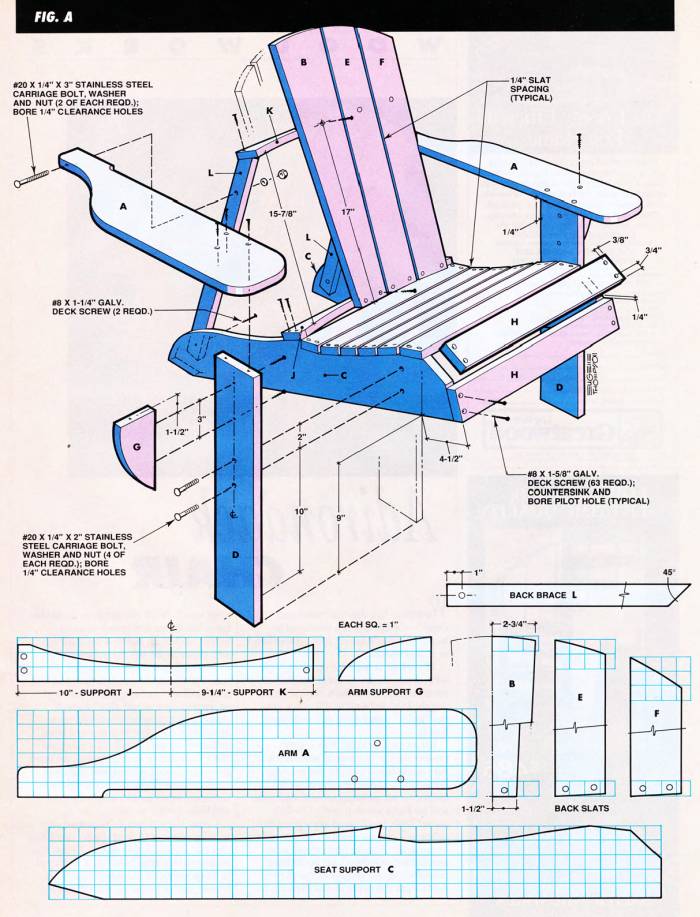 Simple Adirondack Chair Plans Weekend, Porch Rocking Chair Plans Free