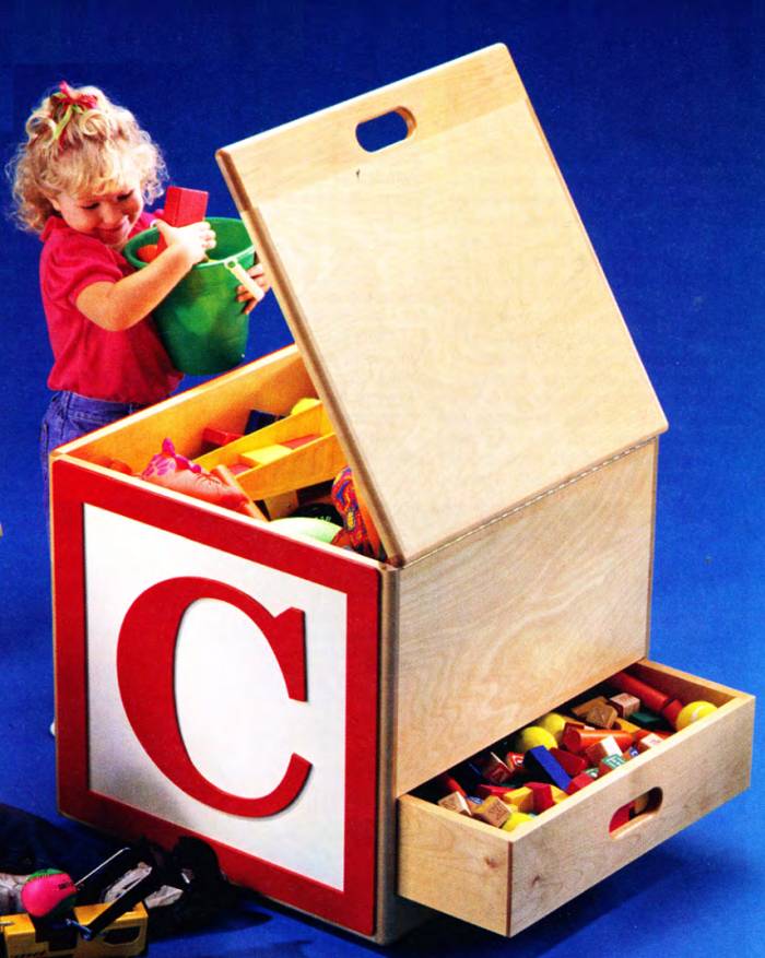 kids toy box plans